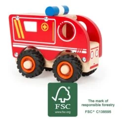 Small Foot Ambulance Véhicule En Bois -Enfants Jouets Magasin ambulance vehicule en bois 1