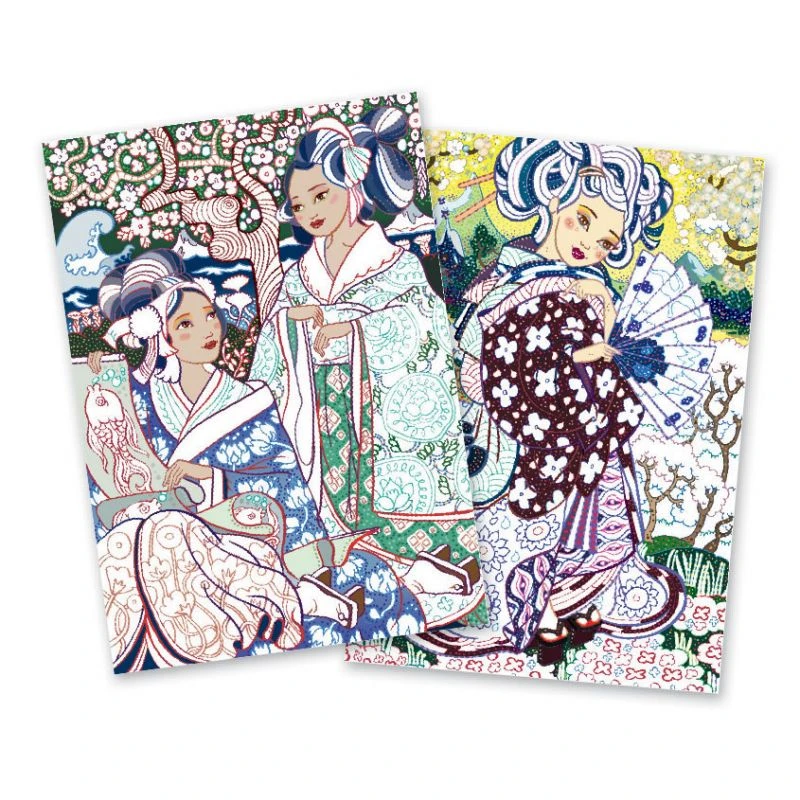 Djeco Atelier Feutres Pinceaux : Jeunes Filles Aux Cerisiers 4 Djeco Atelier Feutres Pinceaux : Jeunes Filles Aux Cerisiers – Image 2