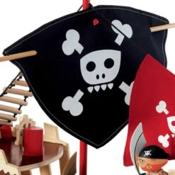 Ze Pirat Boat - Bateau Pirate Djeco En Bois -Enfants Jouets Magasin bateau pirates arty toys 3