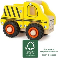 Small Foot Camion De Chantier En Bois -Enfants Jouets Magasin camion de chantier en bois 5