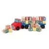 Camion Et Cube Alphabet En Bois -Enfants Jouets Magasin camion et cube alphabet en bois