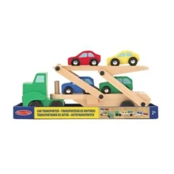 Camion Porte Voitures En Bois -Enfants Jouets Magasin camion porte voitures en bois 2