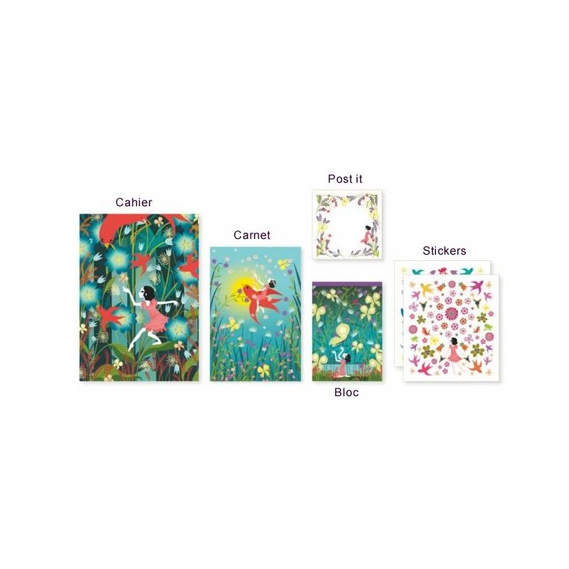 Djeco Coffret De Papeterie Violette 4 Djeco Coffret De Papeterie Violette – Image 2