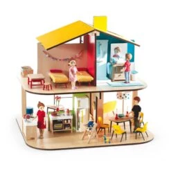Color House - Maison De Poupées Djeco -Enfants Jouets Magasin color house maison de poupees djeco 2