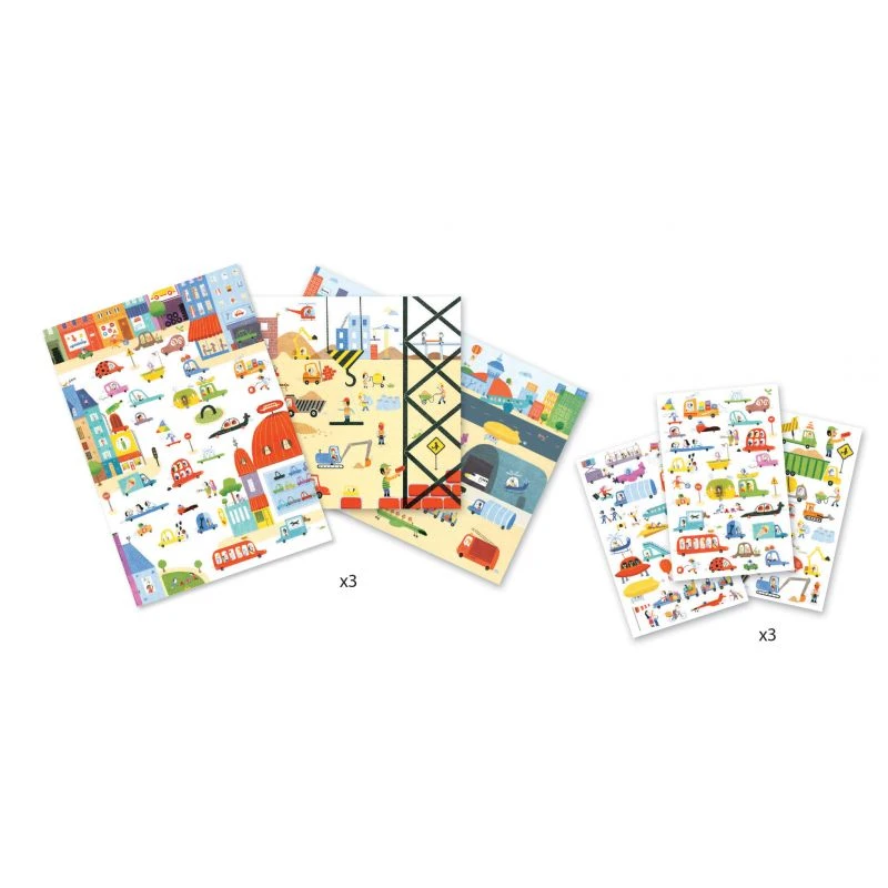 Décalcomanie Djeco Tous Au Volant! 4 Décalcomanie Djeco Tous Au Volant! – Image 2