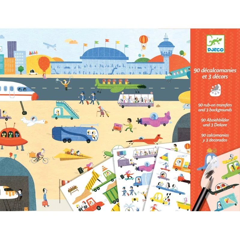 Décalcomanie Djeco Tous Au Volant! 3 Décalcomanie Djeco Tous Au Volant!