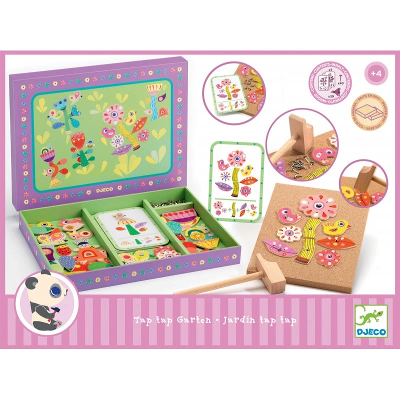 Formes à Clouer Tap Tap Jardin - Djeco 4 Formes à Clouer Tap Tap Jardin - Djeco – Image 2