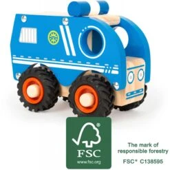 Small Foot Fourgon De Police En Bois -Enfants Jouets Magasin fourgon de police en bois 2