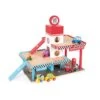 Janod Garage Station Service En Bois -Enfants Jouets Magasin garage bois station service janod