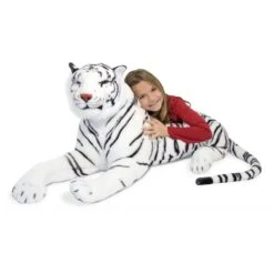 Grande Peluche Tigre Blanc 170 Cm