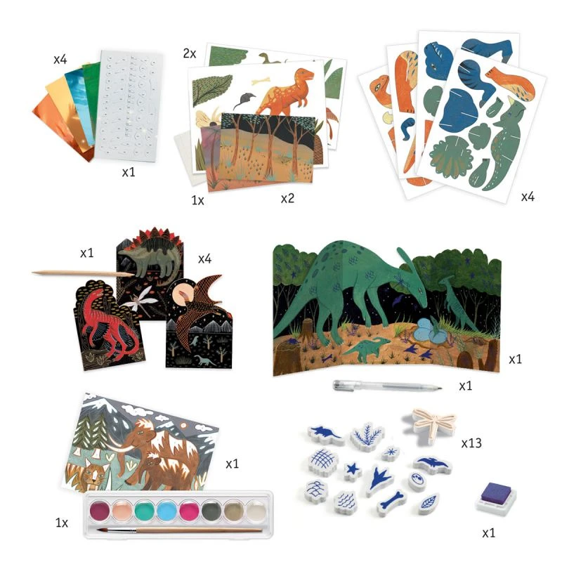 Djeco Le Monde Des Dinosaures - Coffret Multi-activités 4 Djeco Le Monde Des Dinosaures - Coffret Multi-activités – Image 2