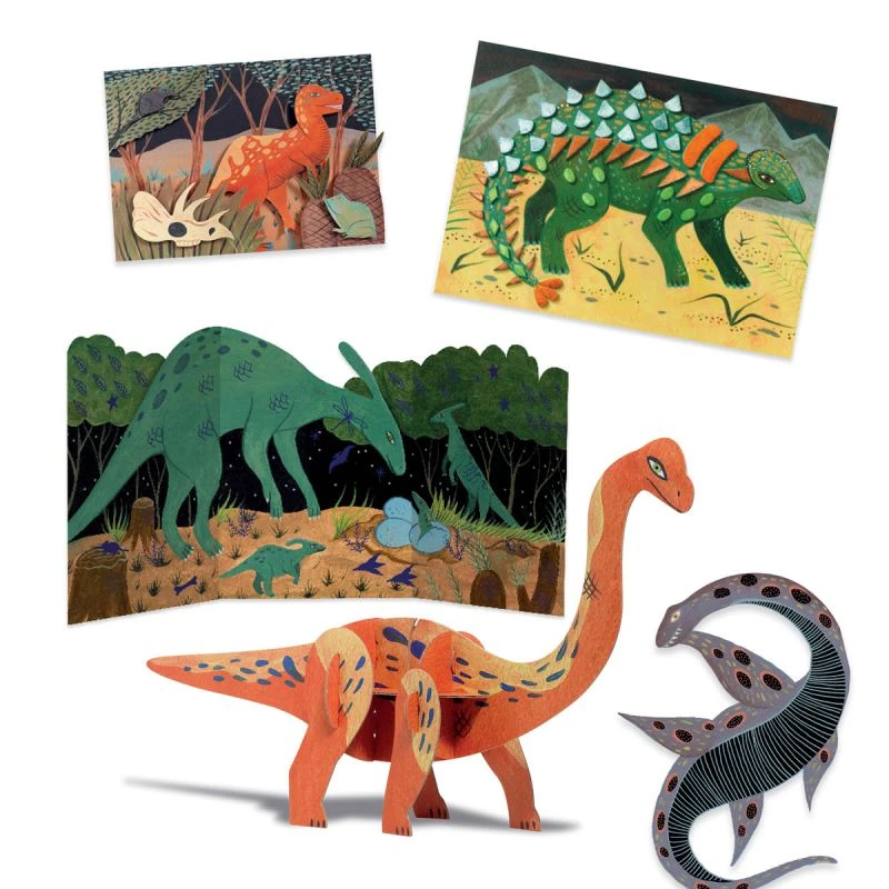 Djeco Le Monde Des Dinosaures - Coffret Multi-activités 5 Djeco Le Monde Des Dinosaures - Coffret Multi-activités – Image 3