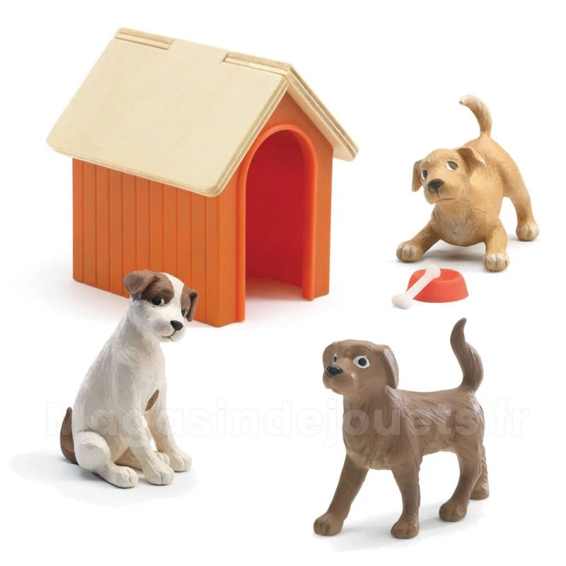 Les Chiens - Poupées Djeco 3 Les Chiens - Poupées Djeco