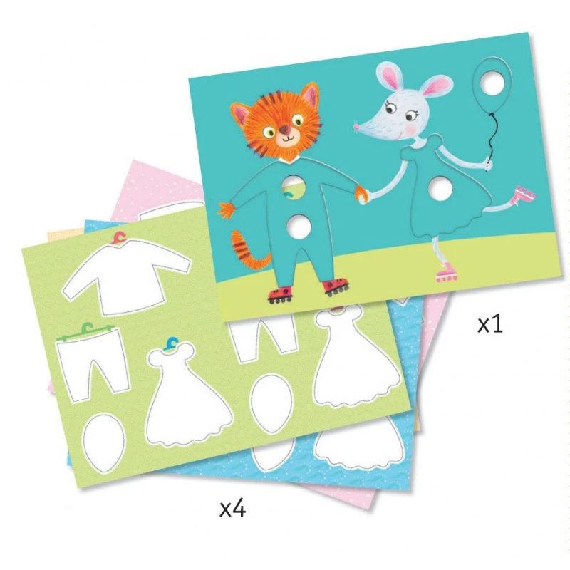 Djeco Les Habits D'Elliot & Zoé - Feutres Magiques 4 Djeco Les Habits D'Elliot & Zoé - Feutres Magiques – Image 2