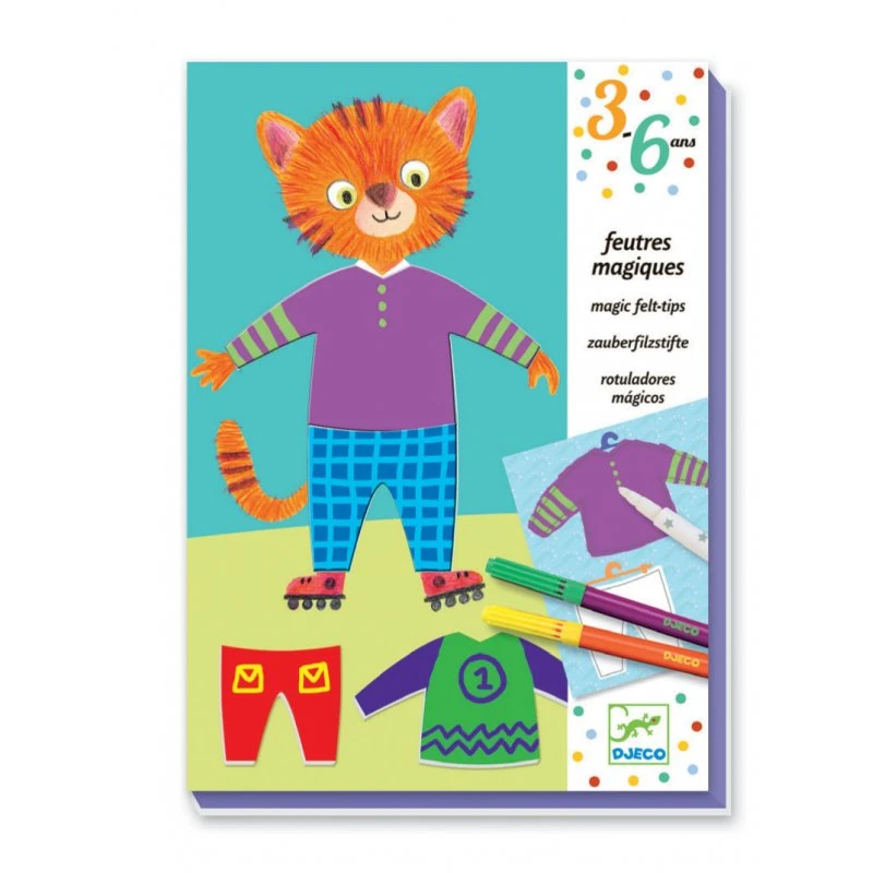 Djeco Les Habits D'Elliot & Zoé - Feutres Magiques 3 Djeco Les Habits D'Elliot & Zoé - Feutres Magiques