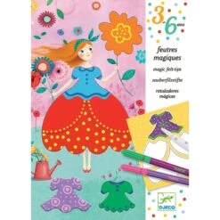 Djeco Les Jolies Robes De Marie - Feutres Magiques -Enfants Jouets Magasin les jolies robes de marie feutres magiques 4