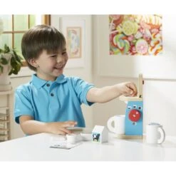 Machine Expresso Et Service à Café Dînette En Bois -Enfants Jouets Magasin machine expresso et service a cafe en bois 2