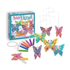 Mobile Vitrail Papillons -Enfants Jouets Magasin mobile vitrail papillons 1