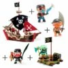 Djeco Pack Bateau Pirate Arty Toys Avec Figurines -Enfants Jouets Magasin pack bateau pirate arty toys avec figurines