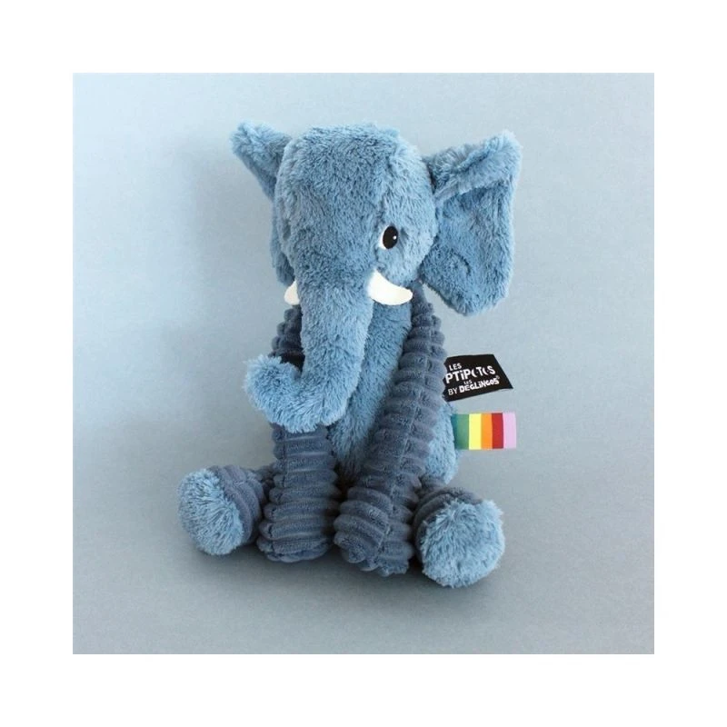 Peluche Ptipotos L'éléphant Bleu 4 Peluche Ptipotos L'éléphant Bleu – Image 2