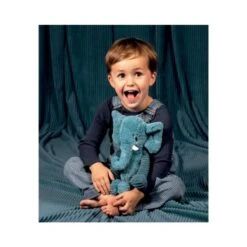 Peluche Ptipotos L'éléphant Bleu 8 Peluche Ptipotos L'éléphant Bleu -Enfants Jouets Magasin peluche ptipotos l elephant bleu 2