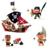 Petit Pack Bateau Pirate Djeco Avec 3 Figurines -Enfants Jouets Magasin petit pack bateau pirate djeco avec figurines
