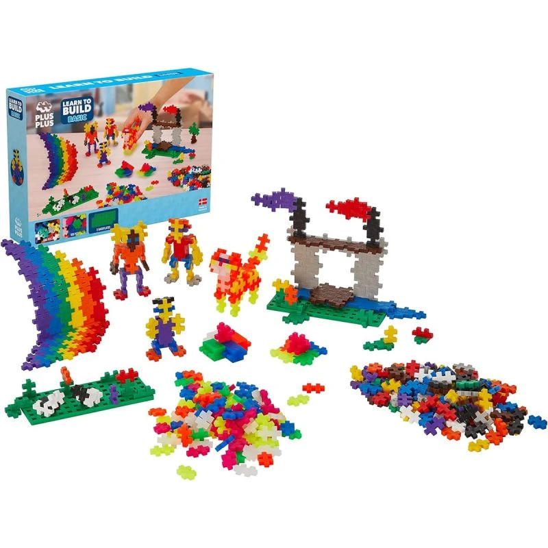 PLUS-PLUS Plus Plus Kit Découverte 600 Pièces Mini Basic & Néon 7 PLUS-PLUS Plus Plus Kit Découverte 600 Pièces Mini Basic & Néon – Image 5