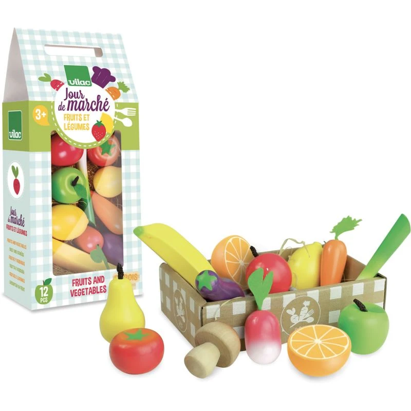 Vilac Set De Fruits Et Légumes 3 Vilac Set De Fruits Et Légumes
