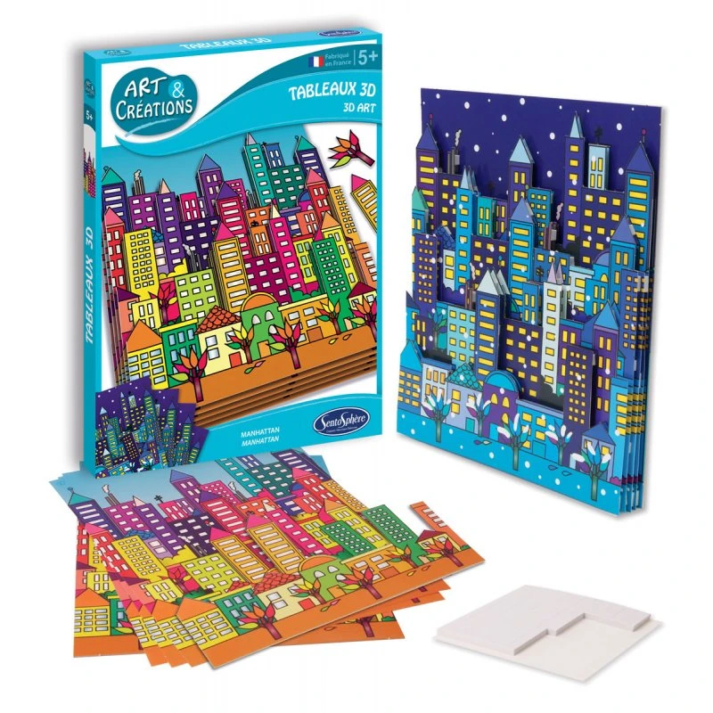 Tableaux 3D Gratte Ciel 3 Tableaux 3D Gratte Ciel