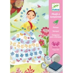 Djeco Tampons Demoiselles De Belles Fleurs -Enfants Jouets Magasin tampons demoiselles de belles fleurs 2