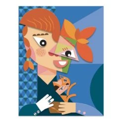 Têtes Au Carré Collage Collection Inspired By - Djeco -Enfants Jouets Magasin tetes au carre collage collection inspired by djeco 2