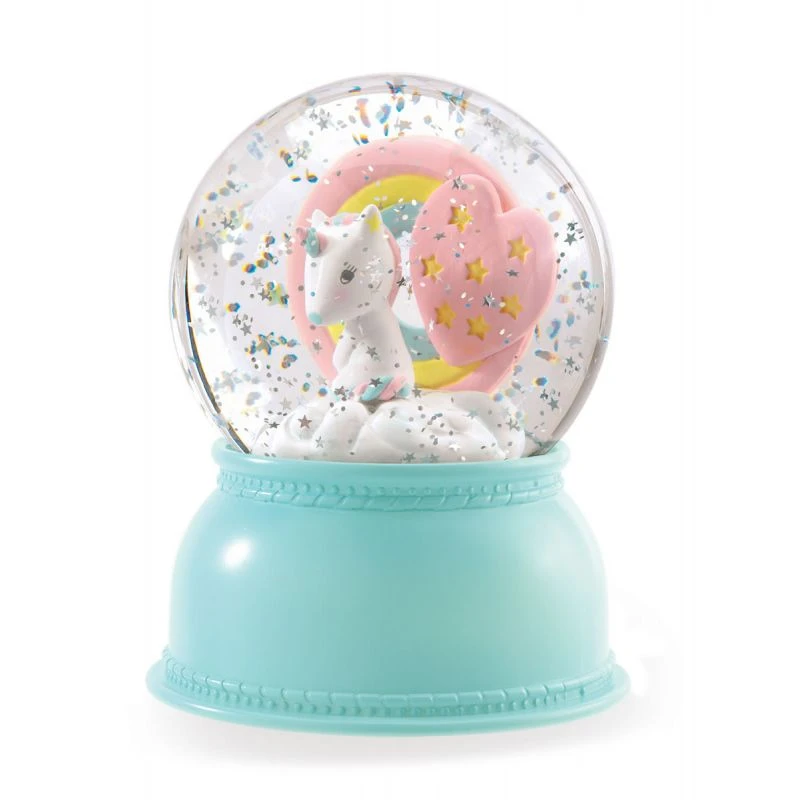 Djeco Veilleuse Boule à Neige Licorne 3 Djeco Veilleuse Boule à Neige Licorne