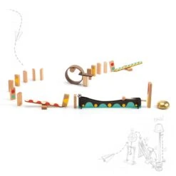 Djeco Zig & Go Dring Jeu De Construction De Parcours 25 Pièces -Enfants Jouets Magasin zig go construction parcours de dominos 25 pieces 5642 4